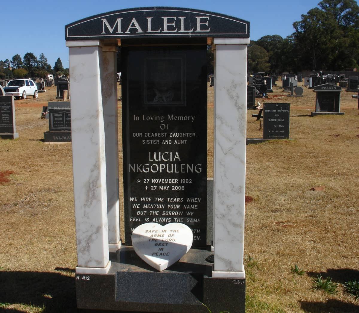 MALELE Lucia Nkgopuleng 1962-2008