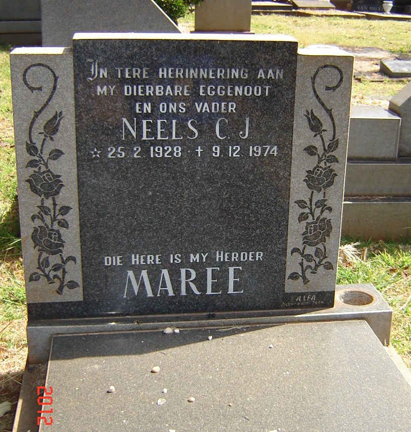 MAREE Neels C.J. 1928-1974
