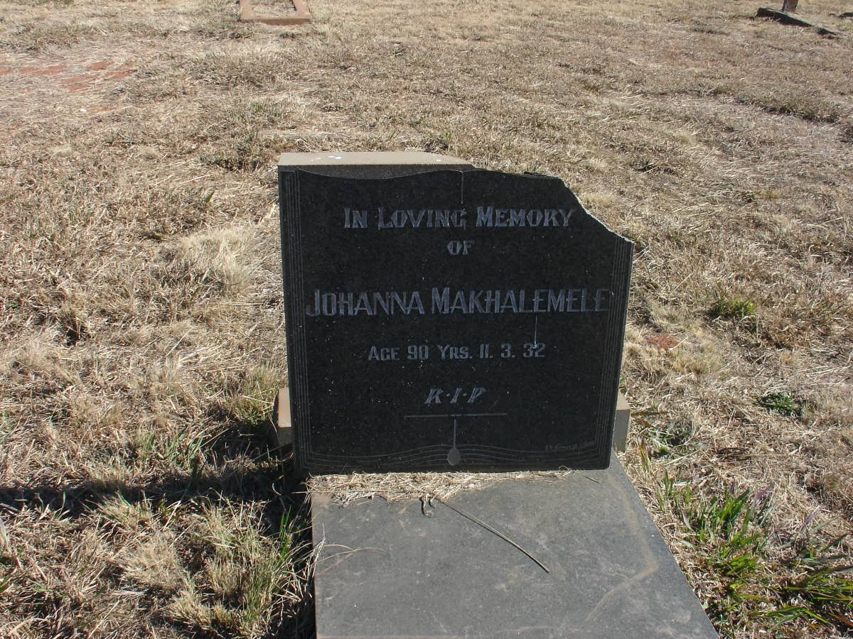 MAKHALEMELE Johanna -1932