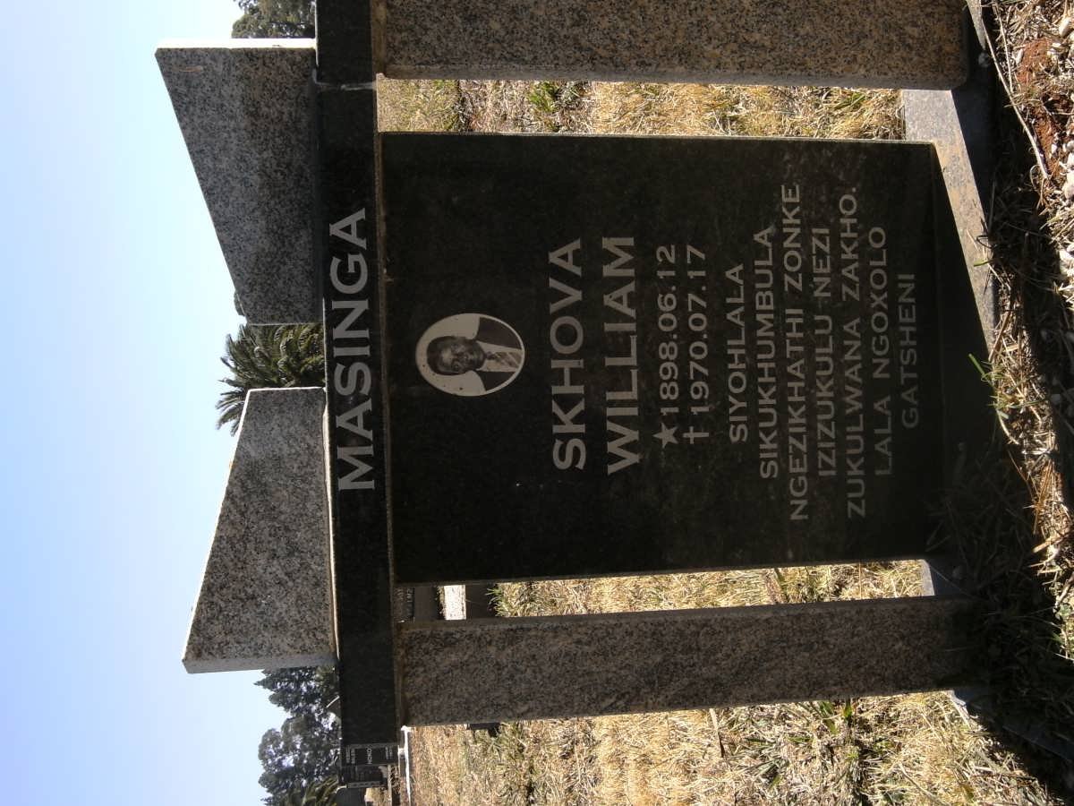 MASINGA Skhova William 1898-1970