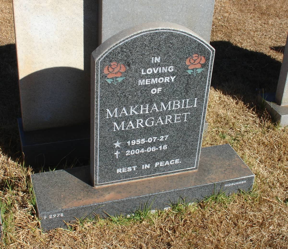 MAKHAMBILI Margaret 1955-2004