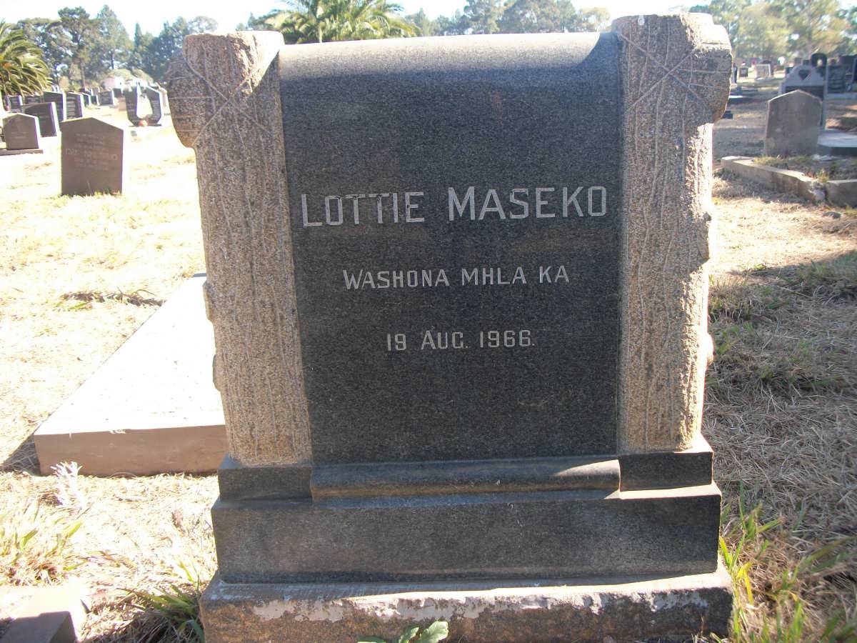 MASEKO Lottie -1966