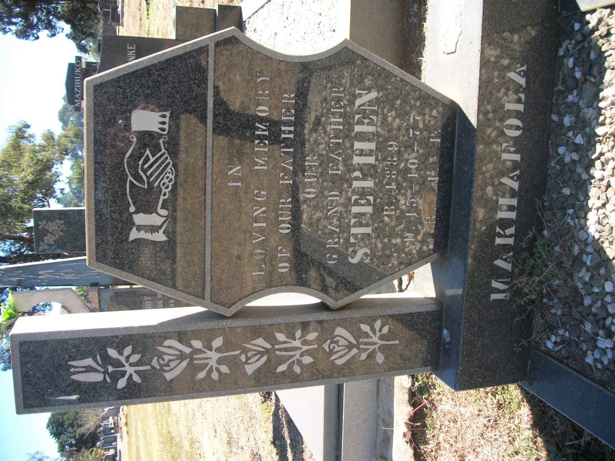 MAKHAFOLA Stephen 1889-1977