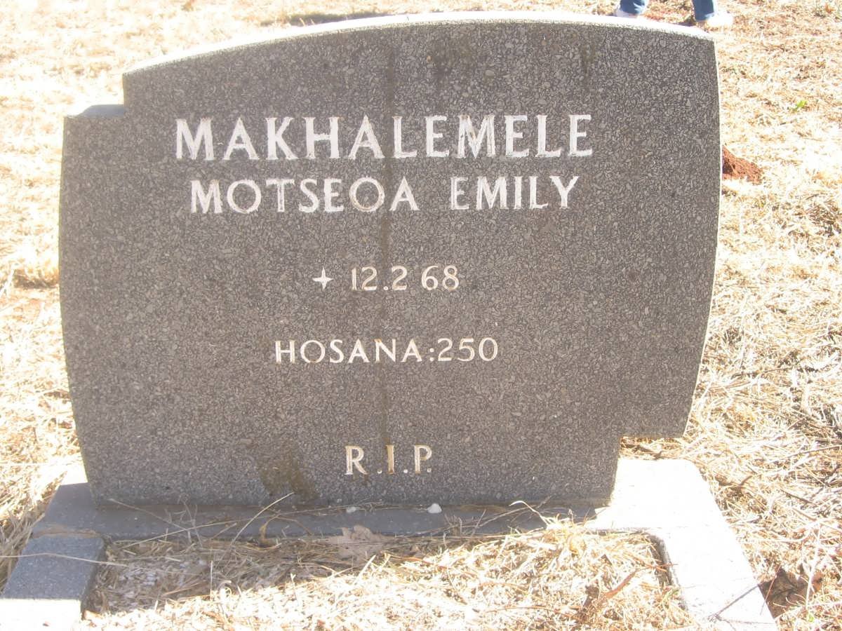 MAKHAKEMELE Motseoa Emily -1968
