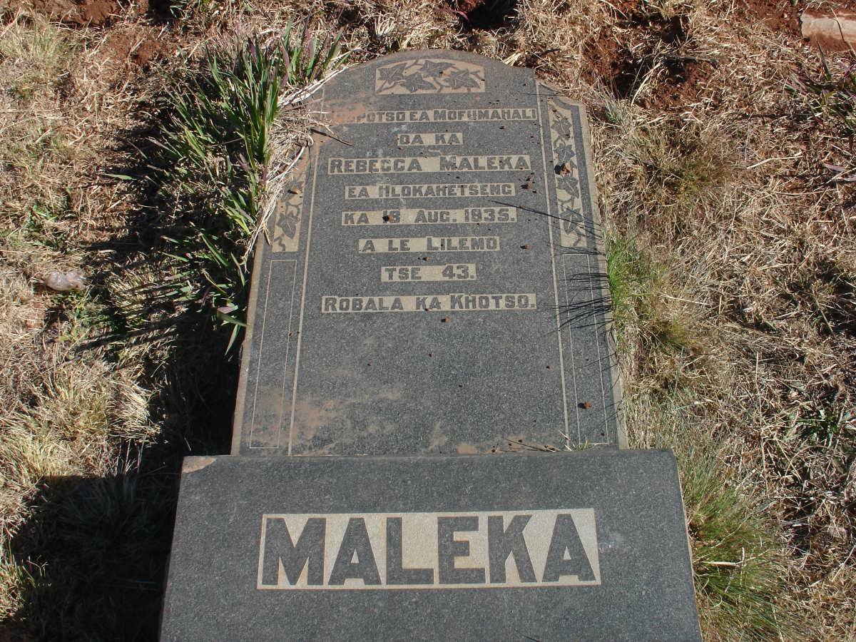MALEKA Rebecca -1938