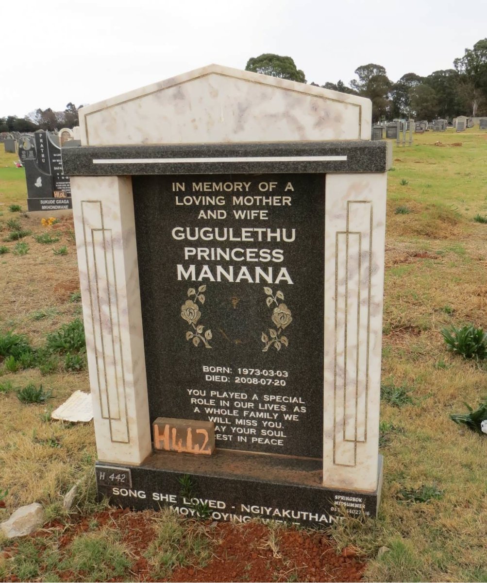 MANANA Gugulethu Princess 1973-2008