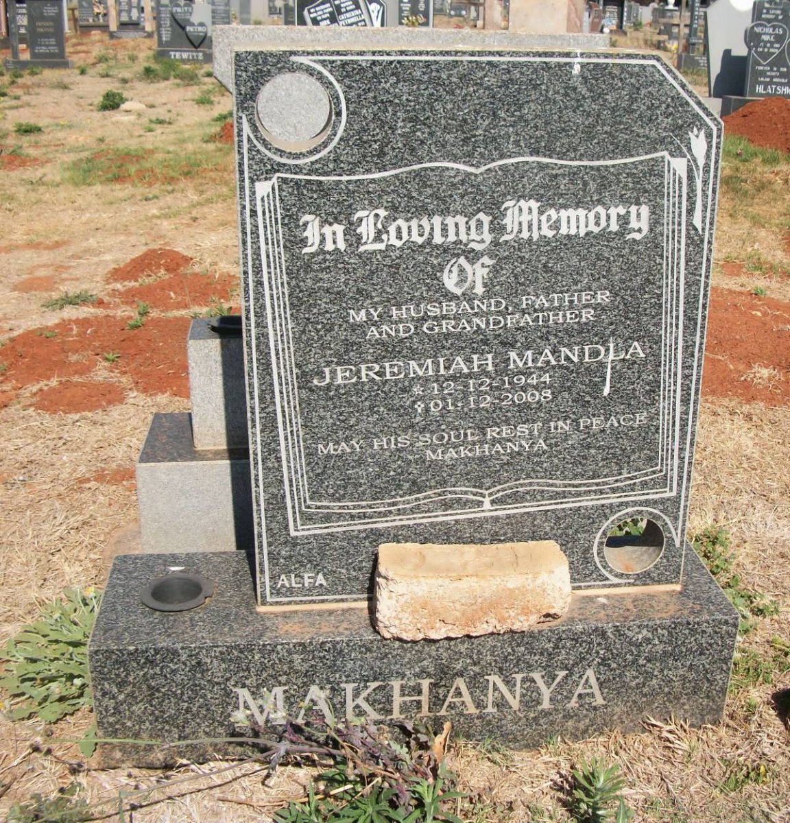MAKHANYA Jeremiah Mandla 1944-2008