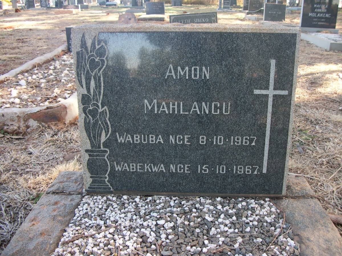 MAHLANGU Amon 1967-1967