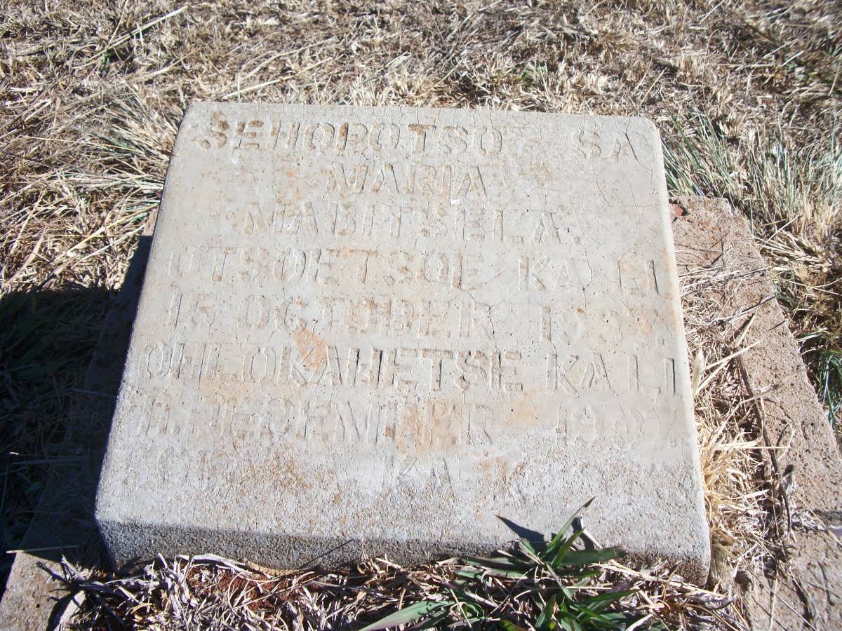 MABITSELA Maria 1937-1937