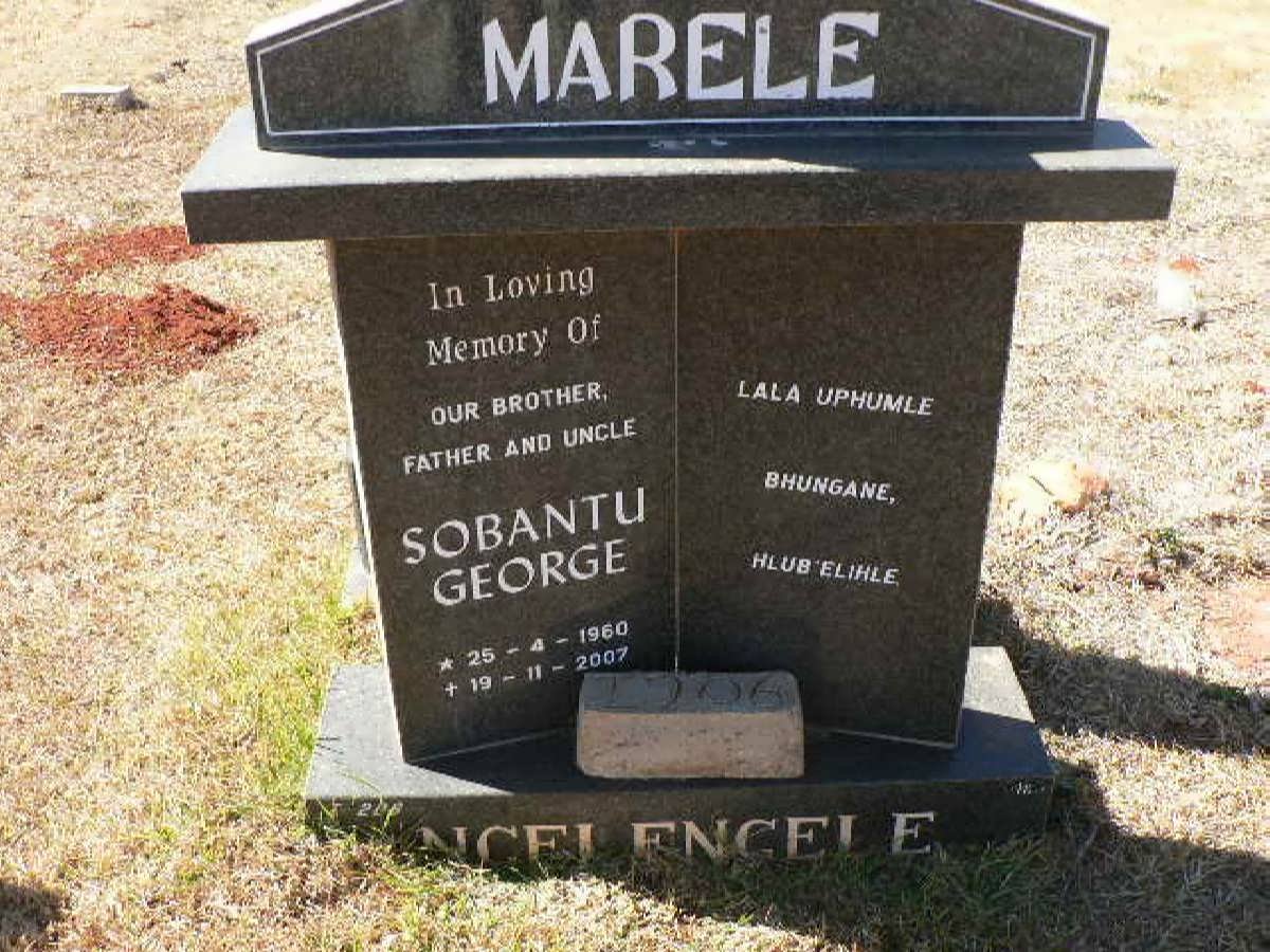 MARELE Sobantu George 1960-2007