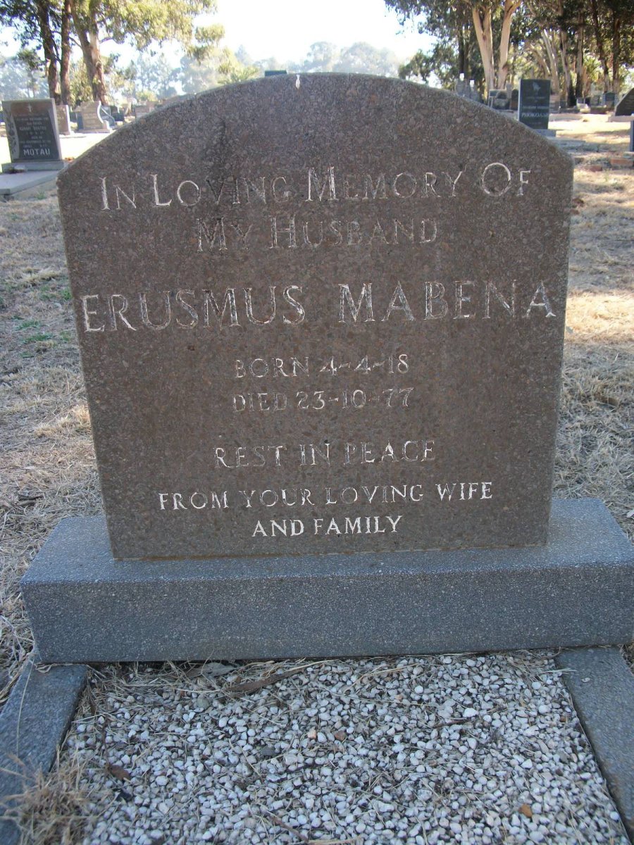 MABENA Erusmus 1918-1977