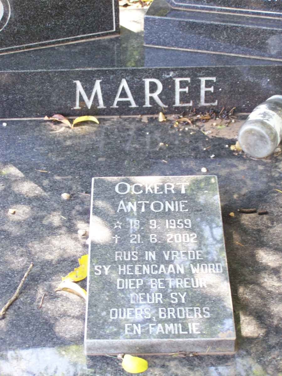 MAREE Ockert Antonie 1959-2002