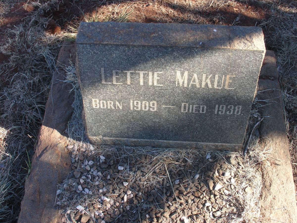 MAKUE Lettie 1909-1938