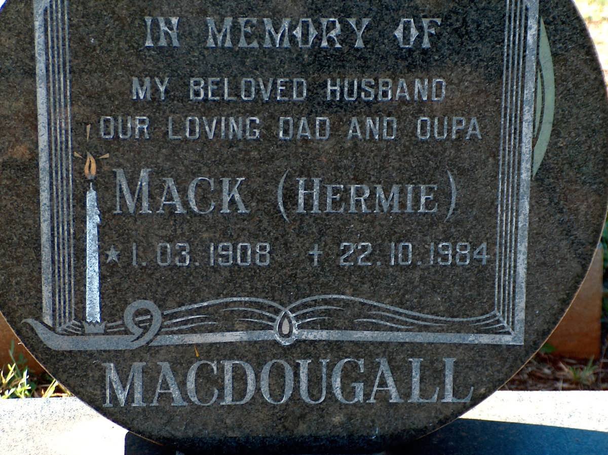 MACDOUGALL Mack 1908-1984
