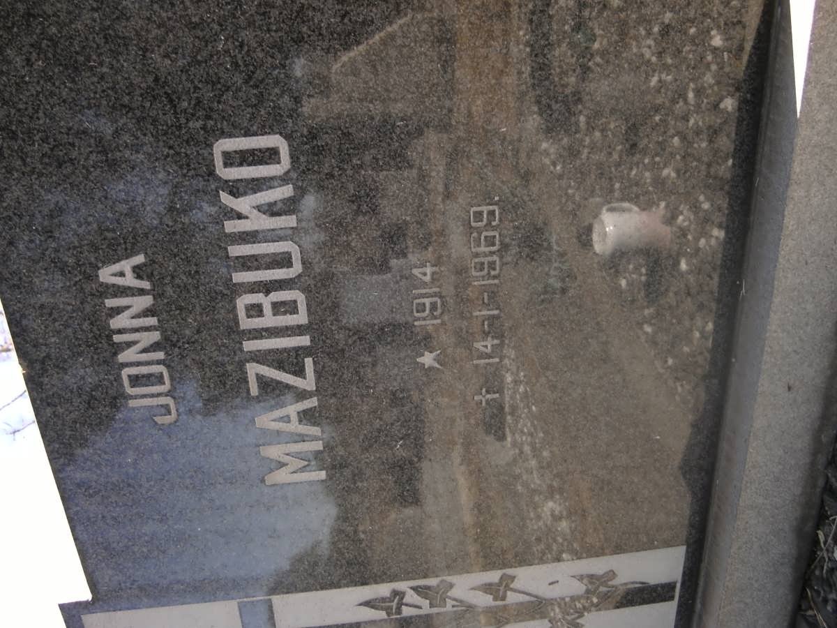 MAZIBUKO Jonna 1914-1969