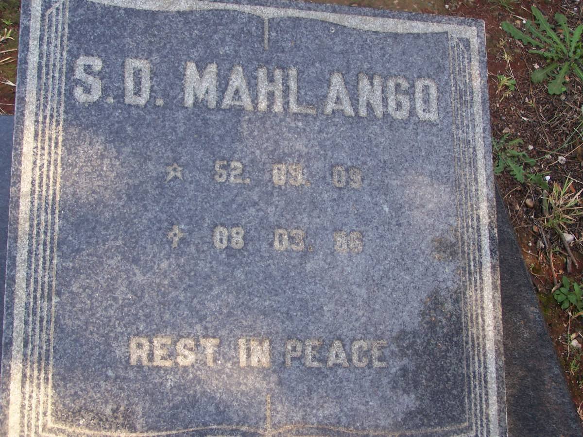 MAHLANGO S.D.
