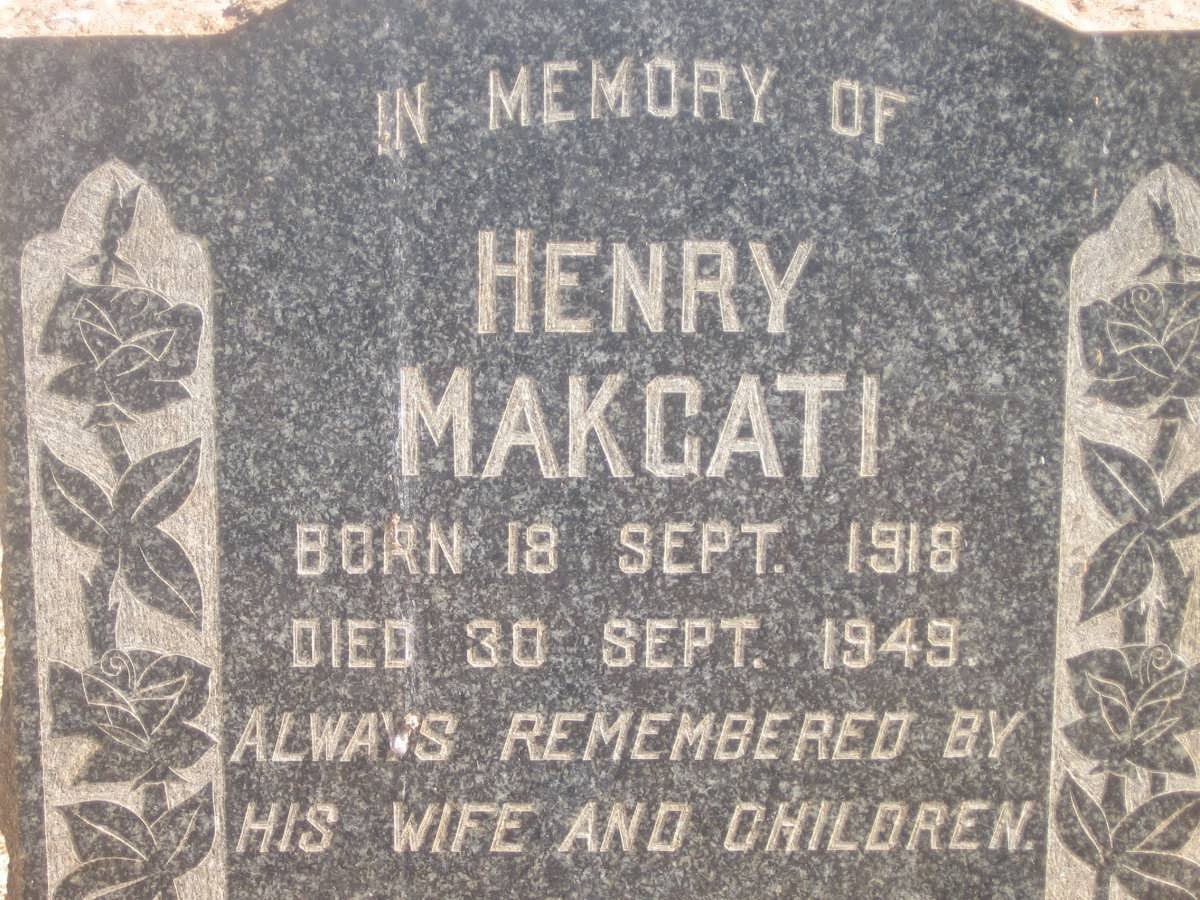 MAKGATI Henry 1918-1949