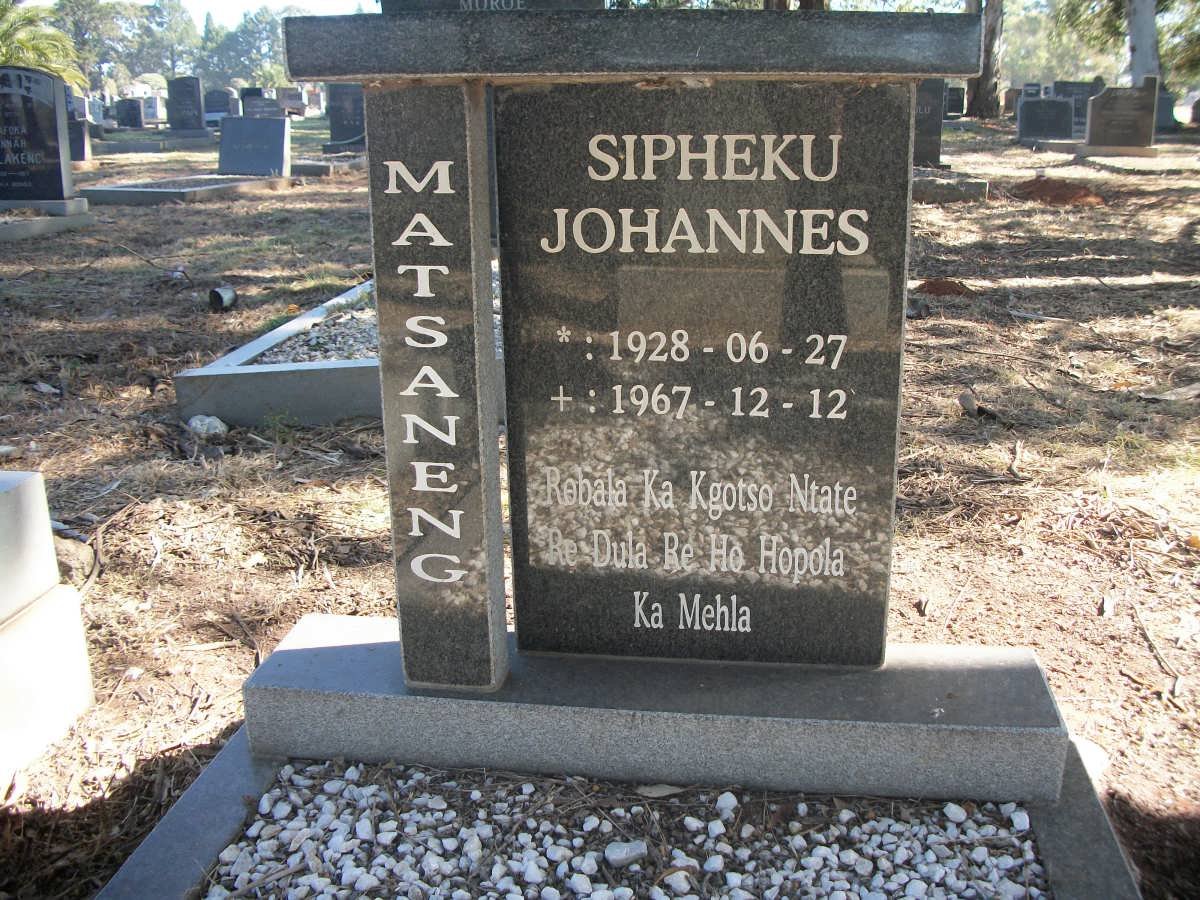 MATSANENG Sipheku Johannes 1928-1967