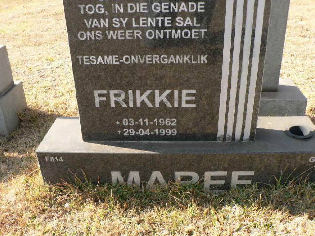 MAREE Frikkie 1962-1999