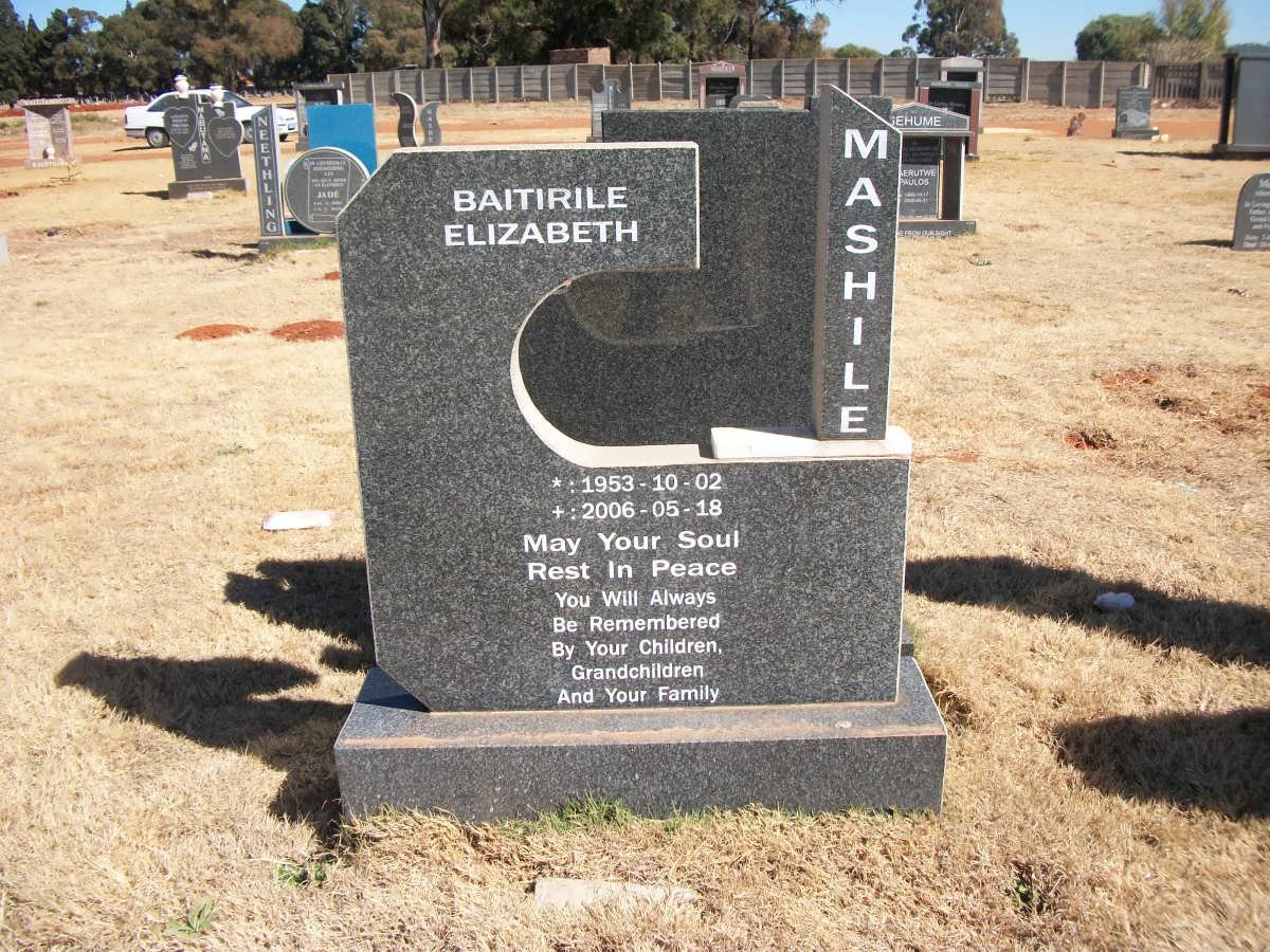 MASHILE Baitirile Elizabeth 1953-2006