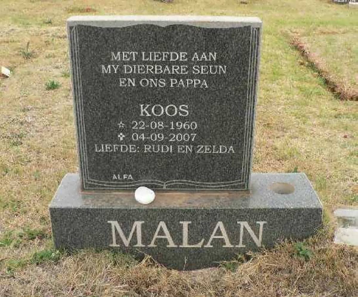 MALAN Koos 1960-2007