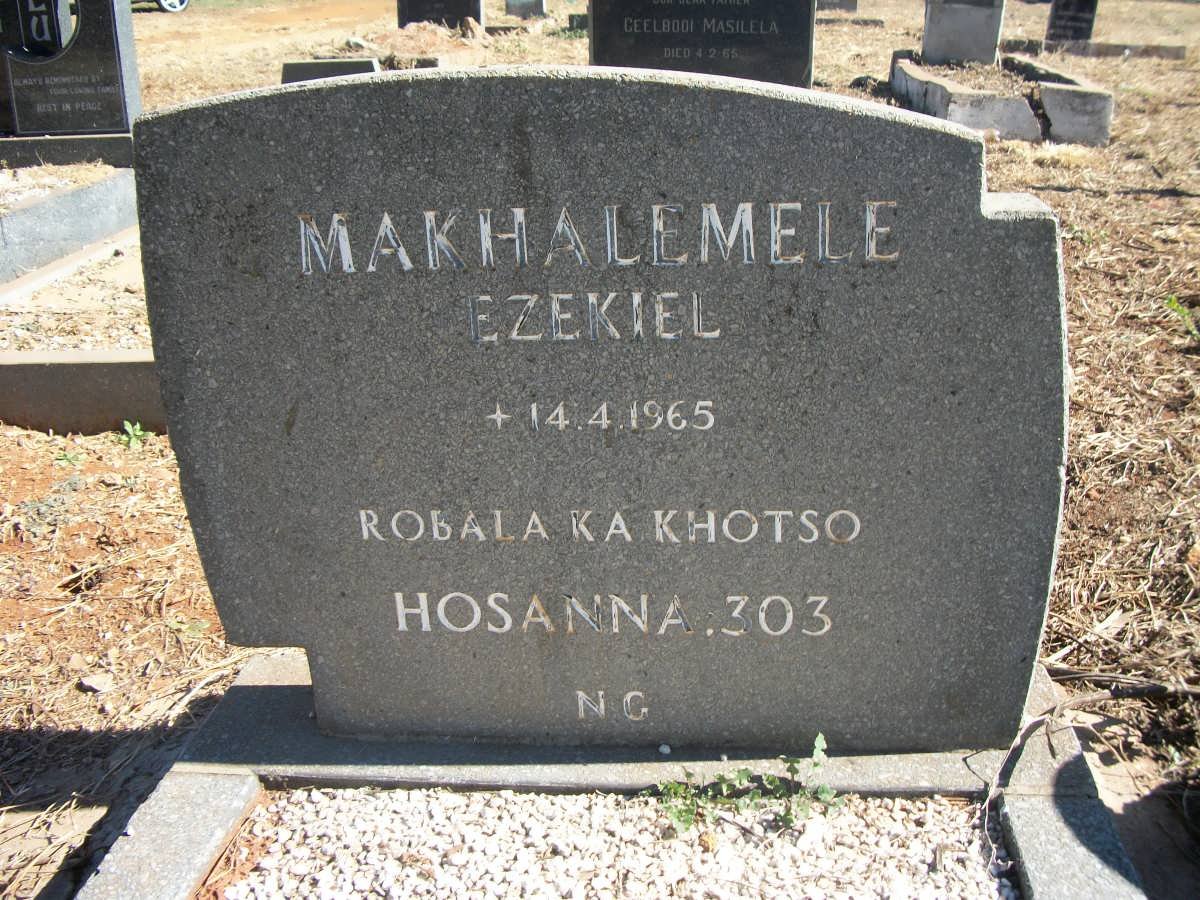 MAKHALEMELE Ezekiel -1965