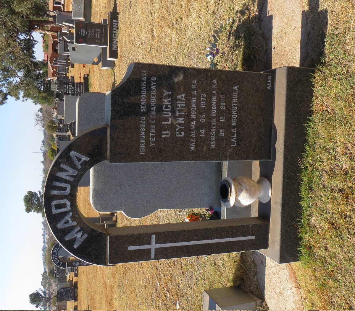 MADUNA Lucky Cynthia 1973-2000
