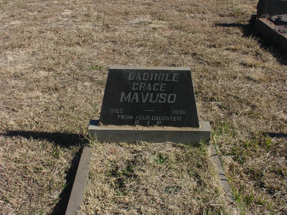 MAVUSO Badinle Grace -1935