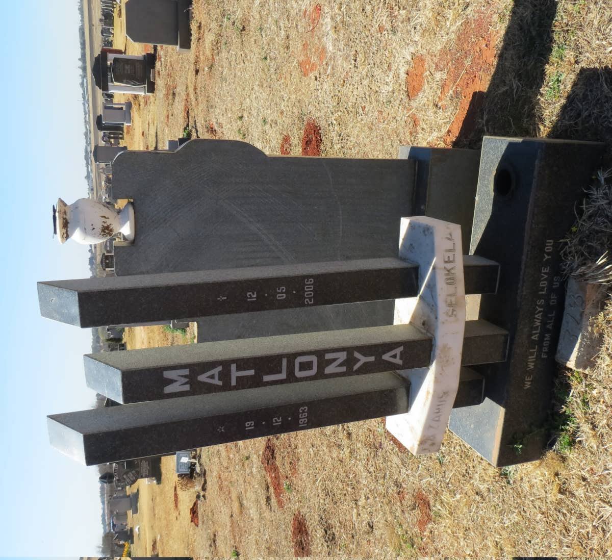 MATLONYA Lazarus Selokela 1963-2006