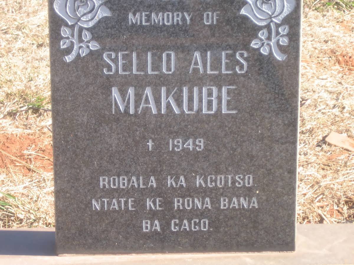 MAKUBE Sello Ales -1949