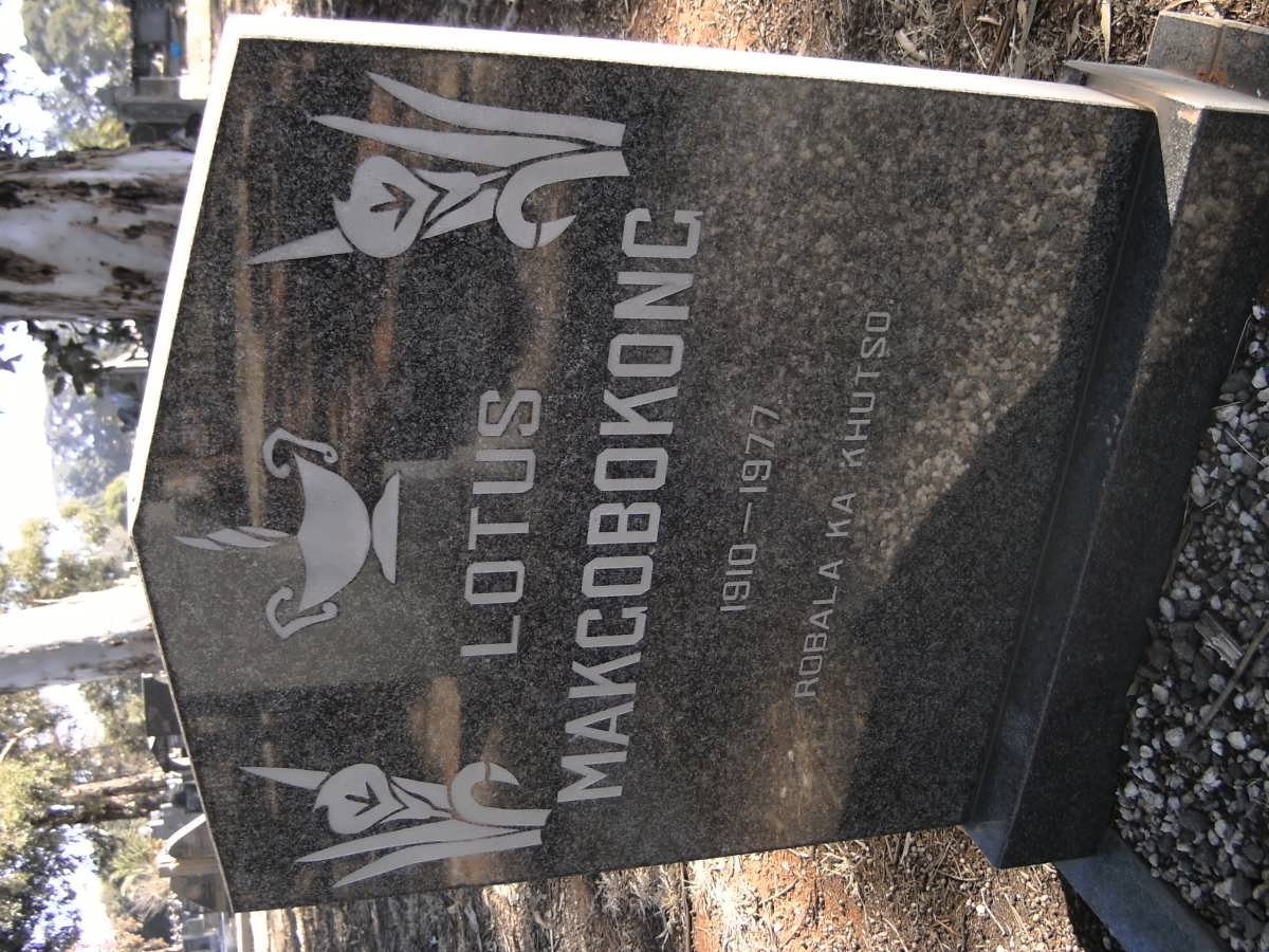 MAKGOBOKONG Lotus 1910-1977