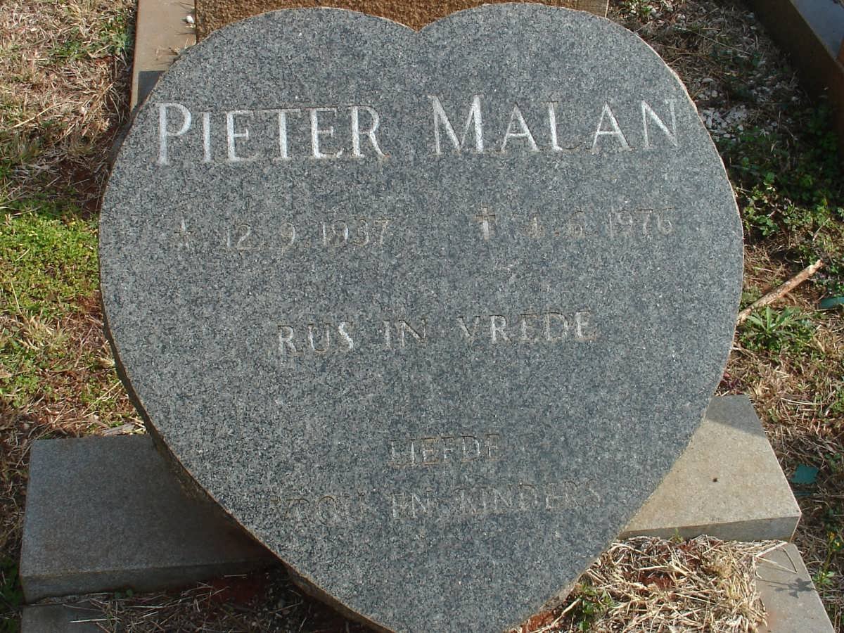 MALAN Pieter 1937-1976