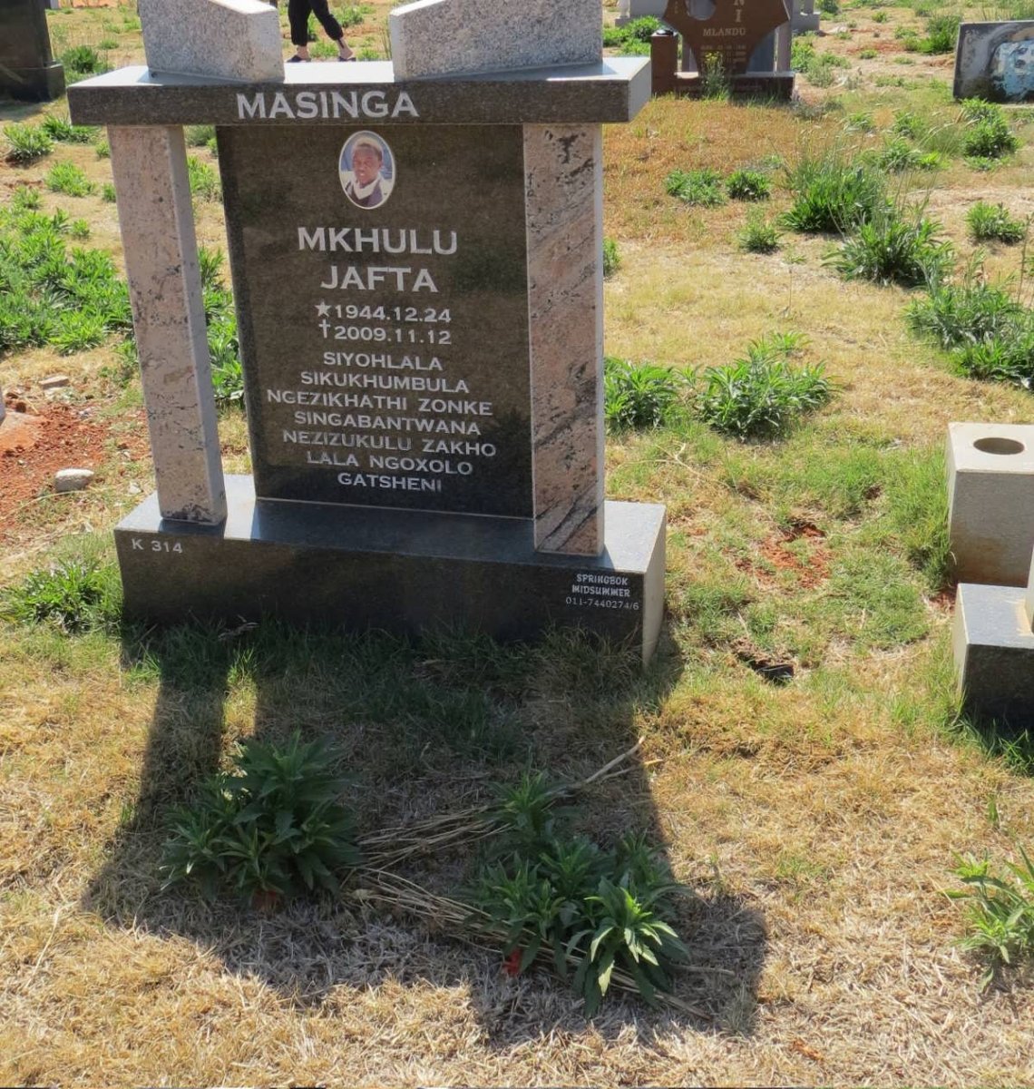 MASINGA Mkhulu Jafta 1944-2009