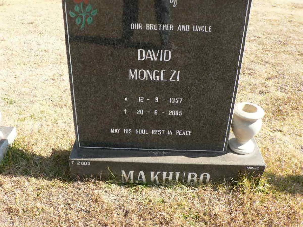 MAKHUBO David Mongezi 1957-2005