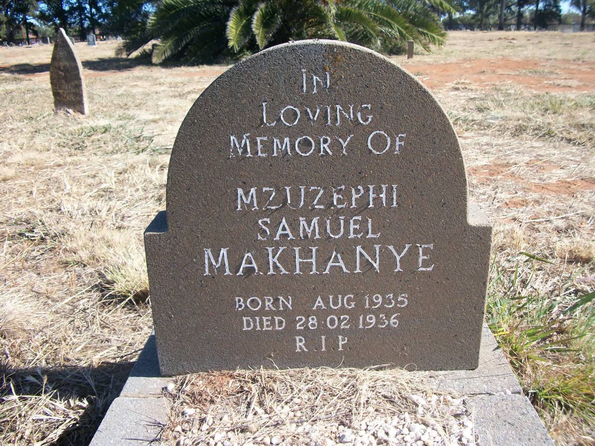 MAKHANYE Mzuzeph Samuel 1935-1936