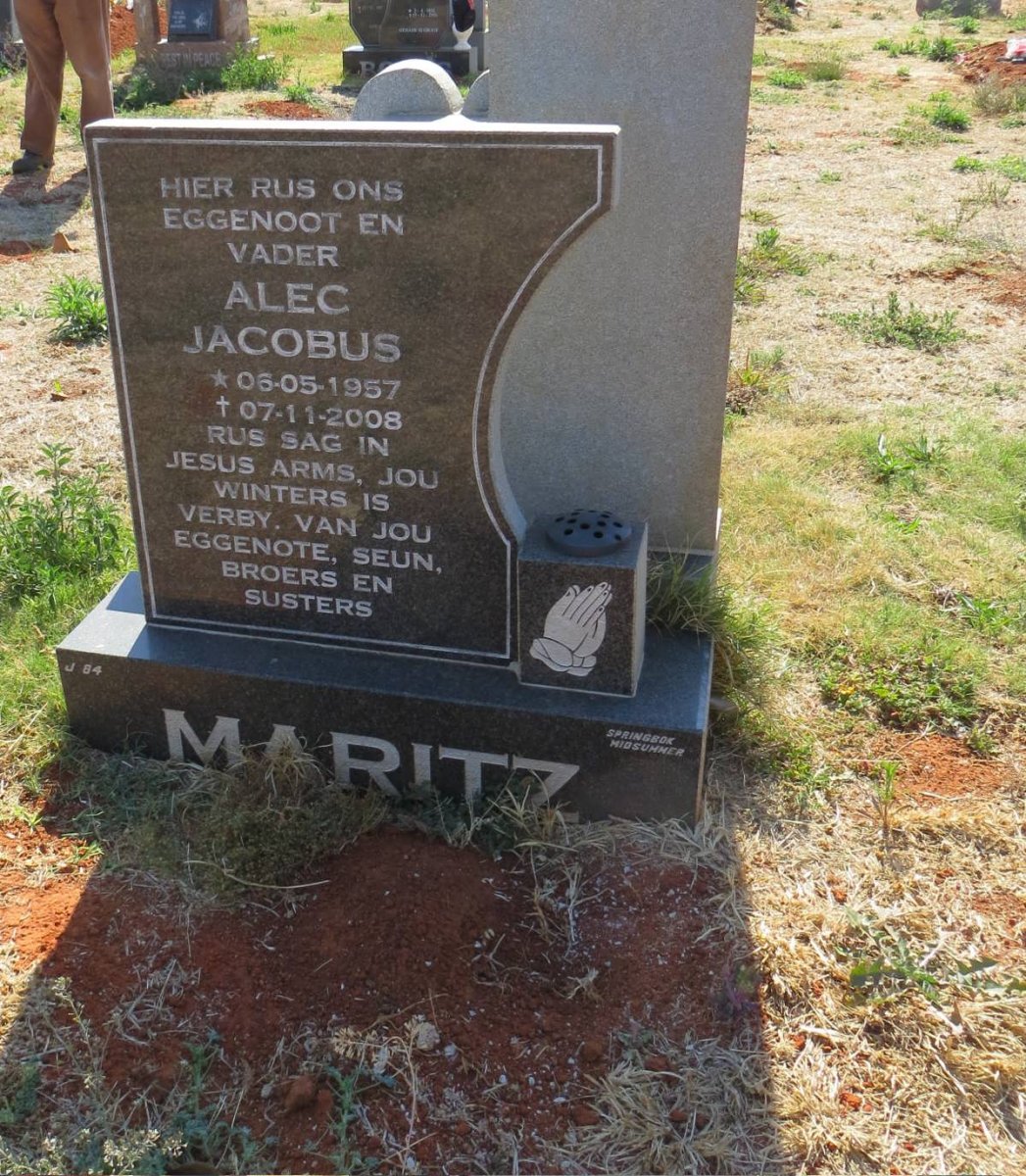 MARITZ Alec Jacobus 1957-2008