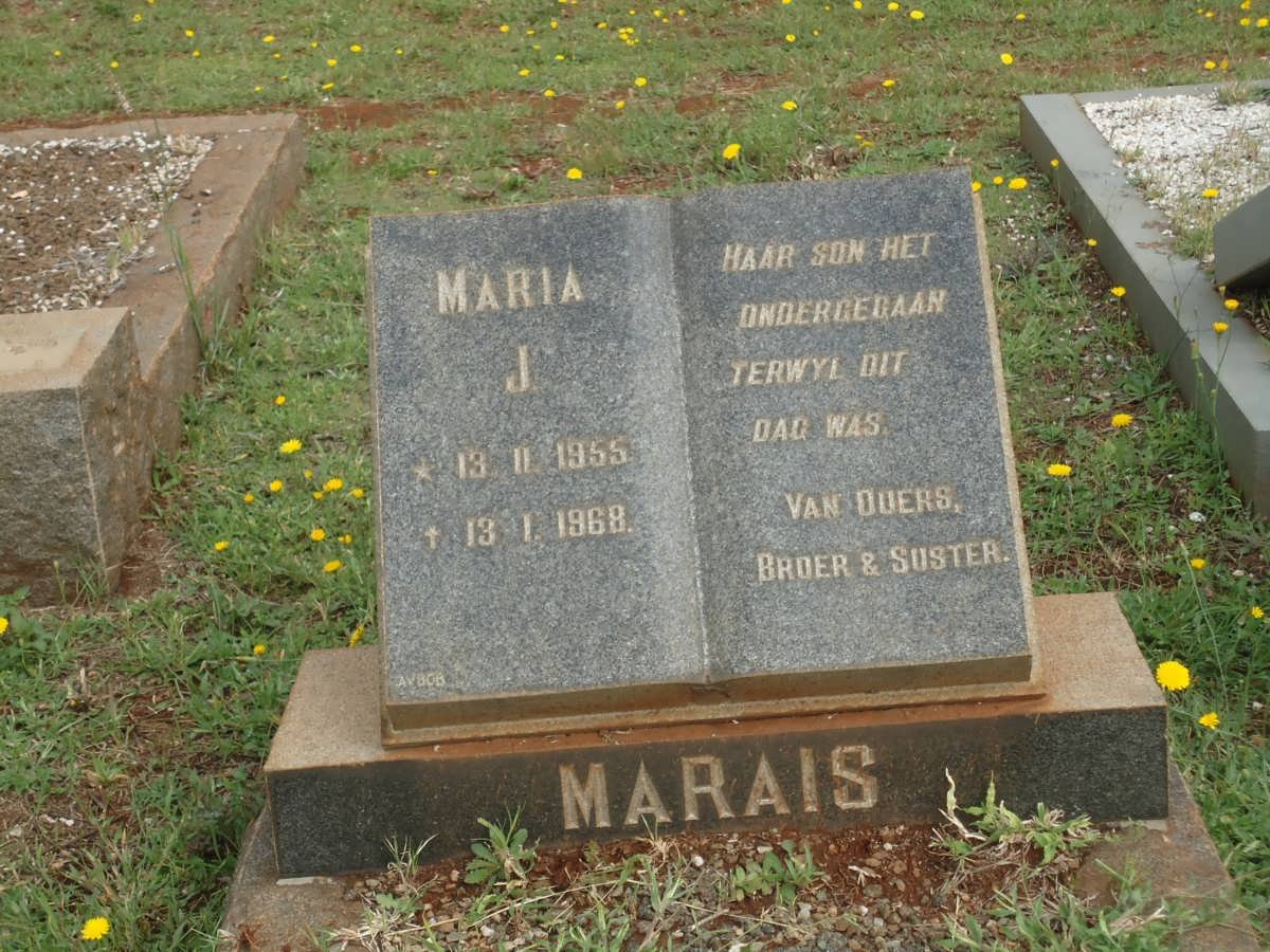 MARAIS Maria J. 1955-1968