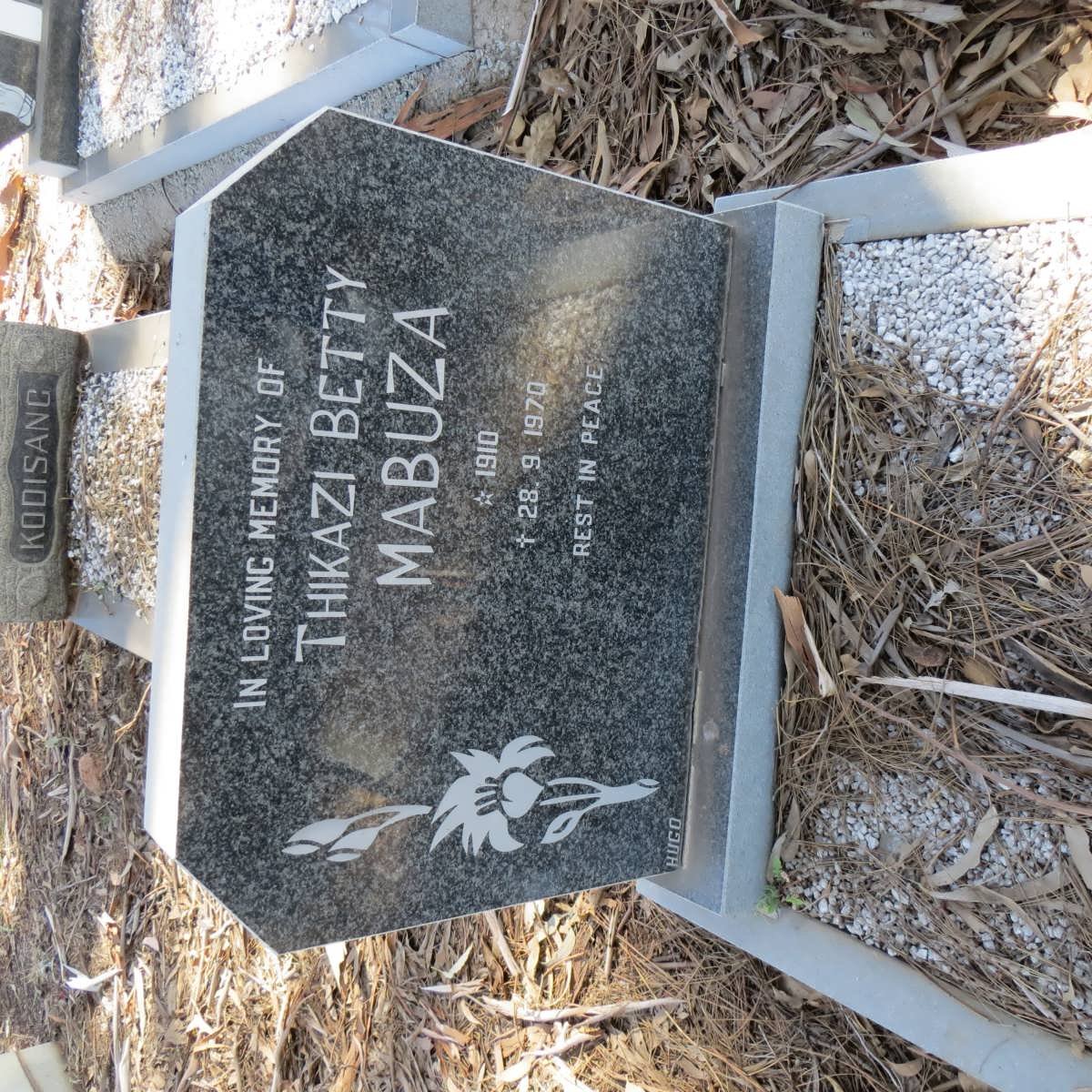 MABUZA Thikazi Betty 1910-1970