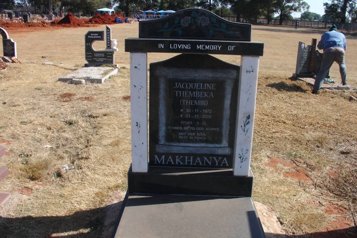 MAKHANYA Jacqueline Thembeka 1972-2008