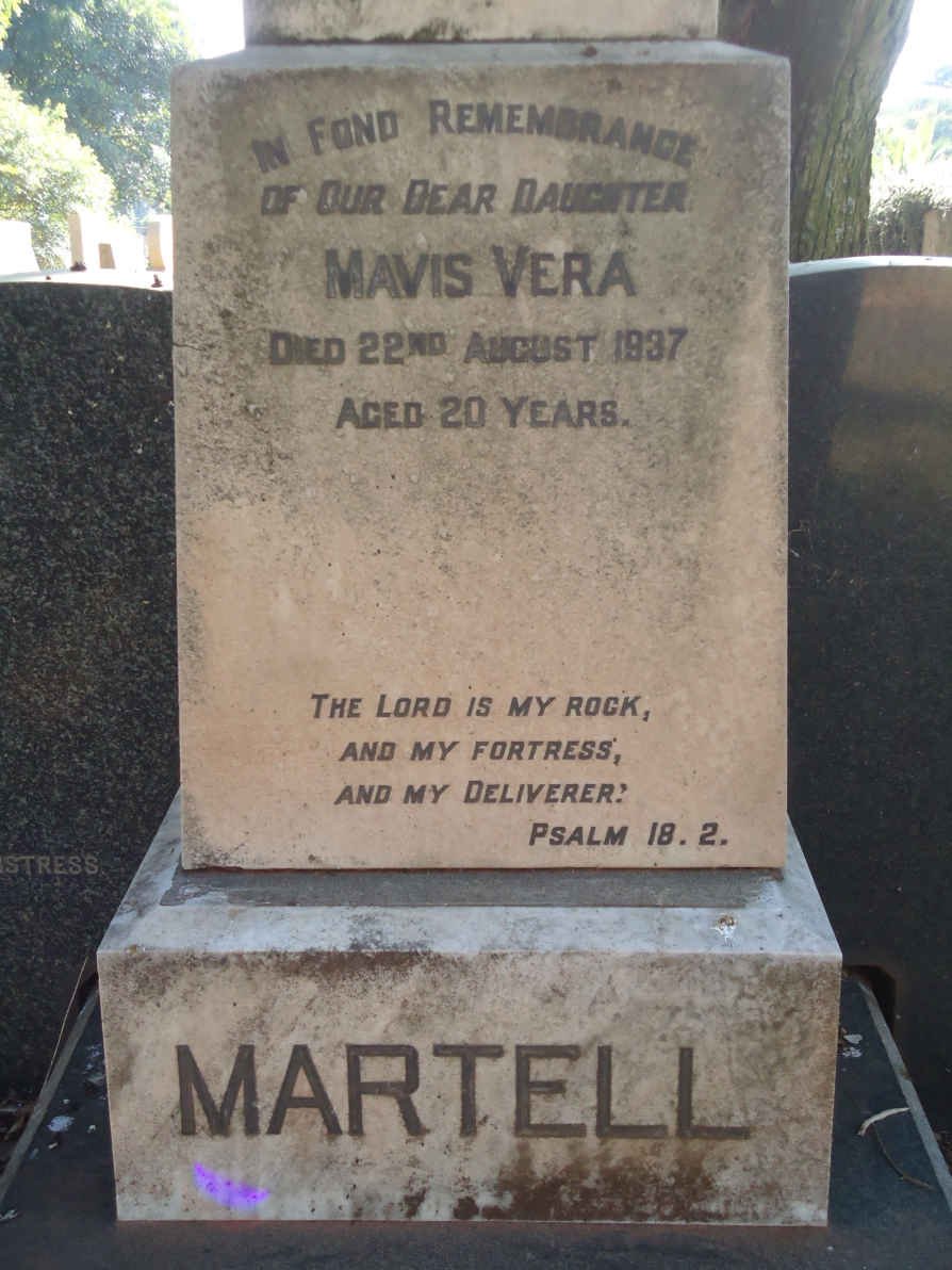 MARTELL John -1962 &amp; Mary Emeline -1953 :: MARTELL Mavis Vera -1937