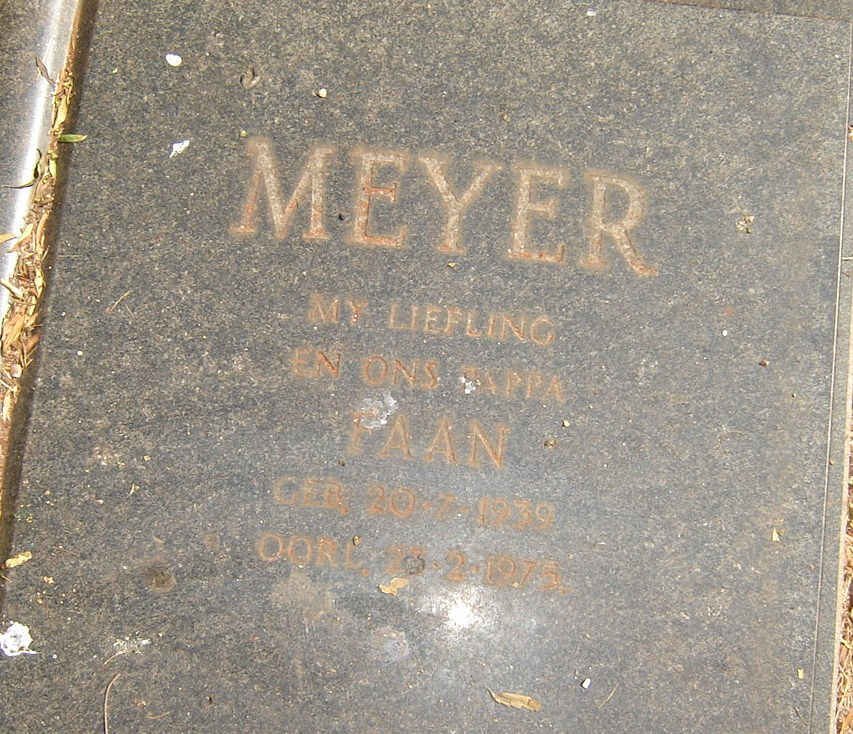 MEYER Faan 1939-1975