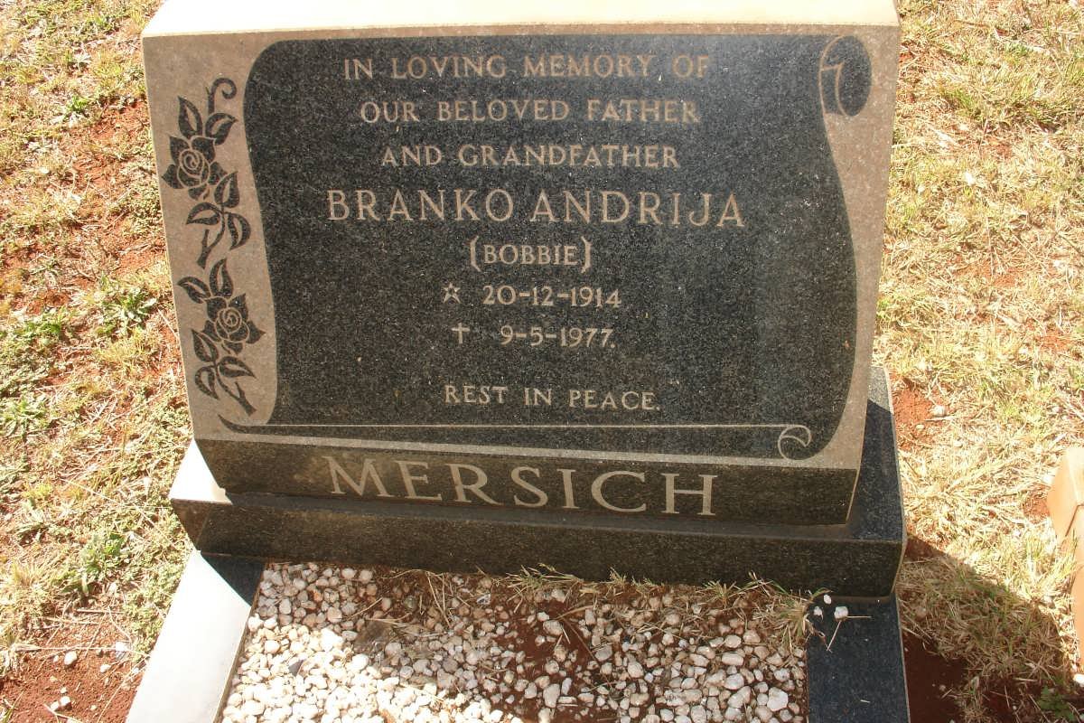MERSICH Branko Andrija 1914-1977