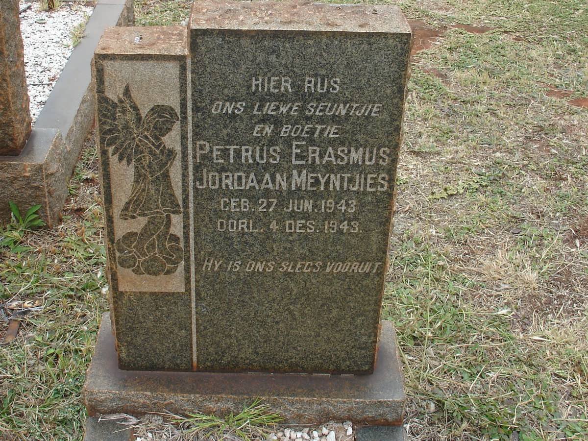 MEYNTJIES Petrus Erasmus Jordaan 1943-1943