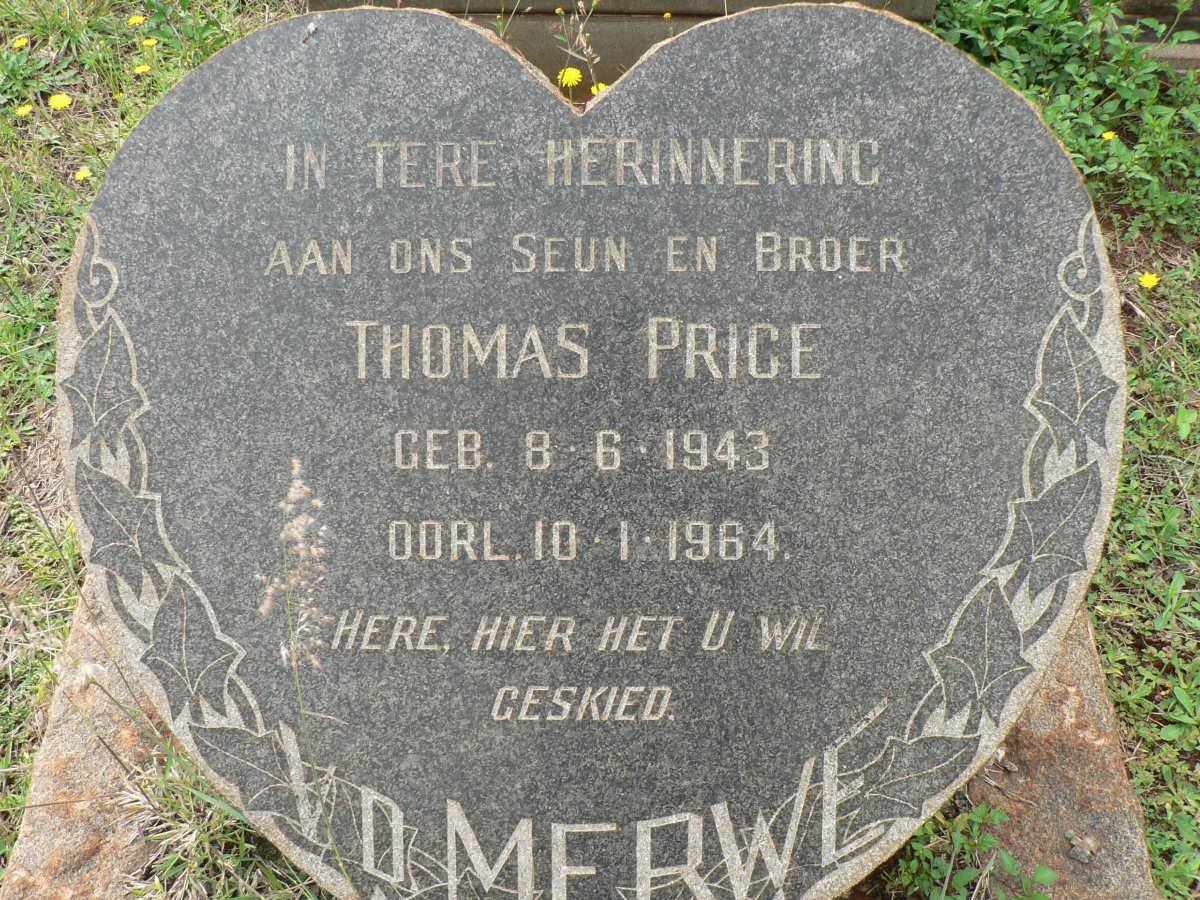 MERWE Thomas Price, v.d. 1943-1964