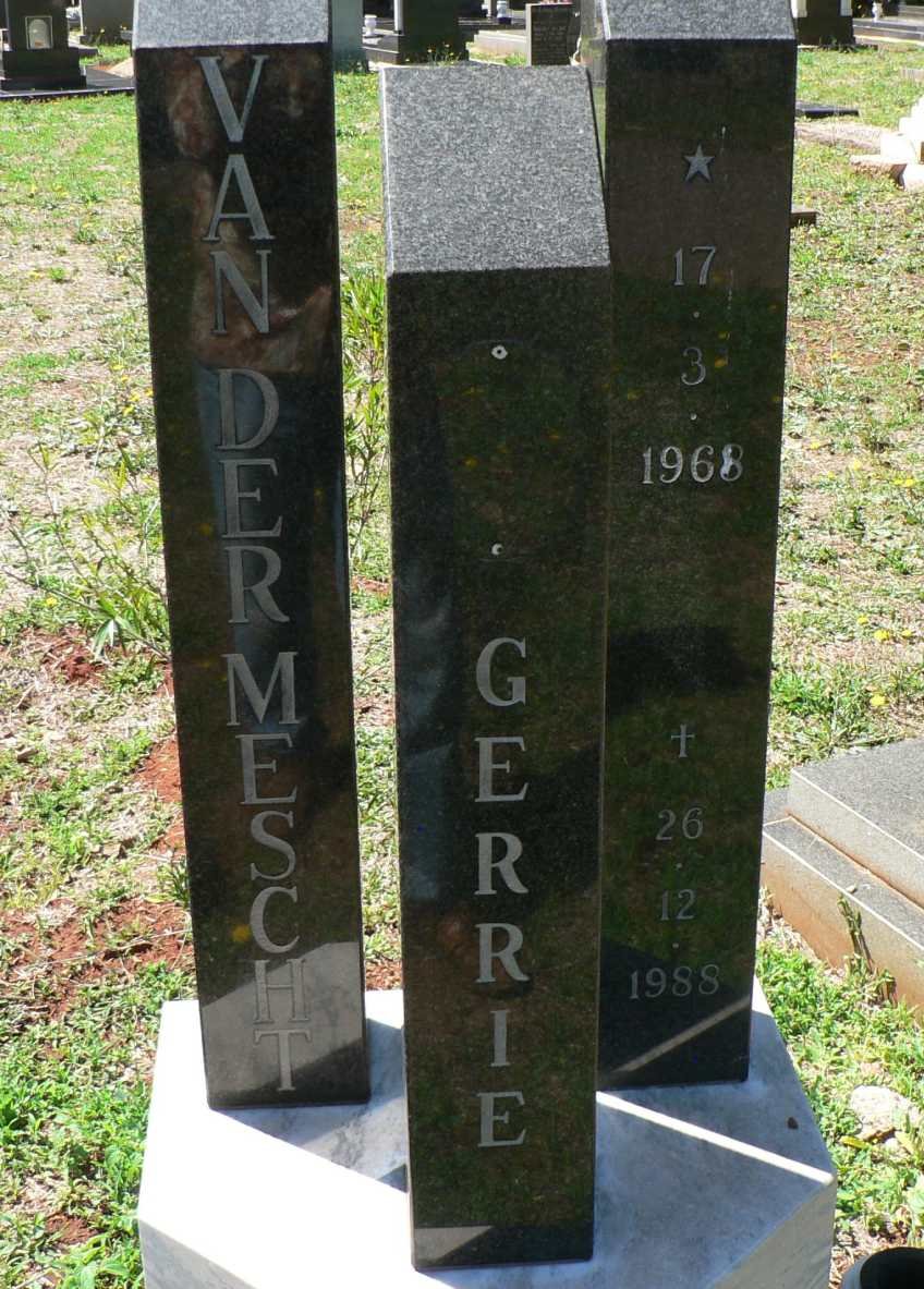 MESCHT Gerrie, van der 1968-1988