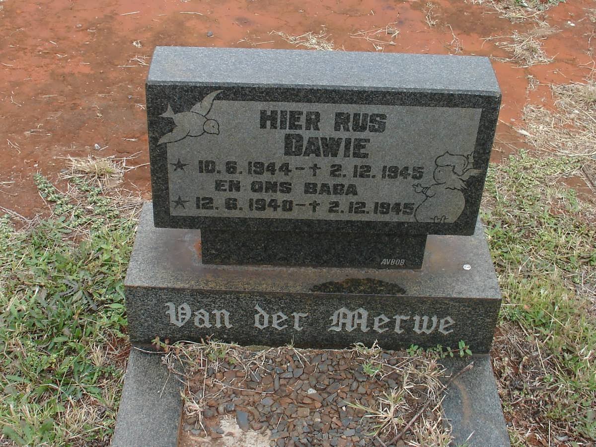 MERWE Dawie, van der 1944-4945 :: VAN DER MERWE Baba 1940-1945