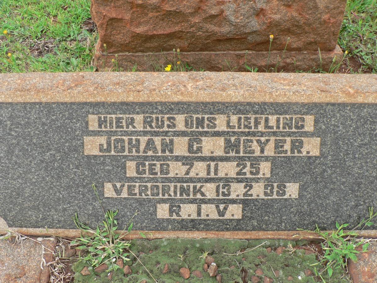 MEYER Johan G. 1925-1938