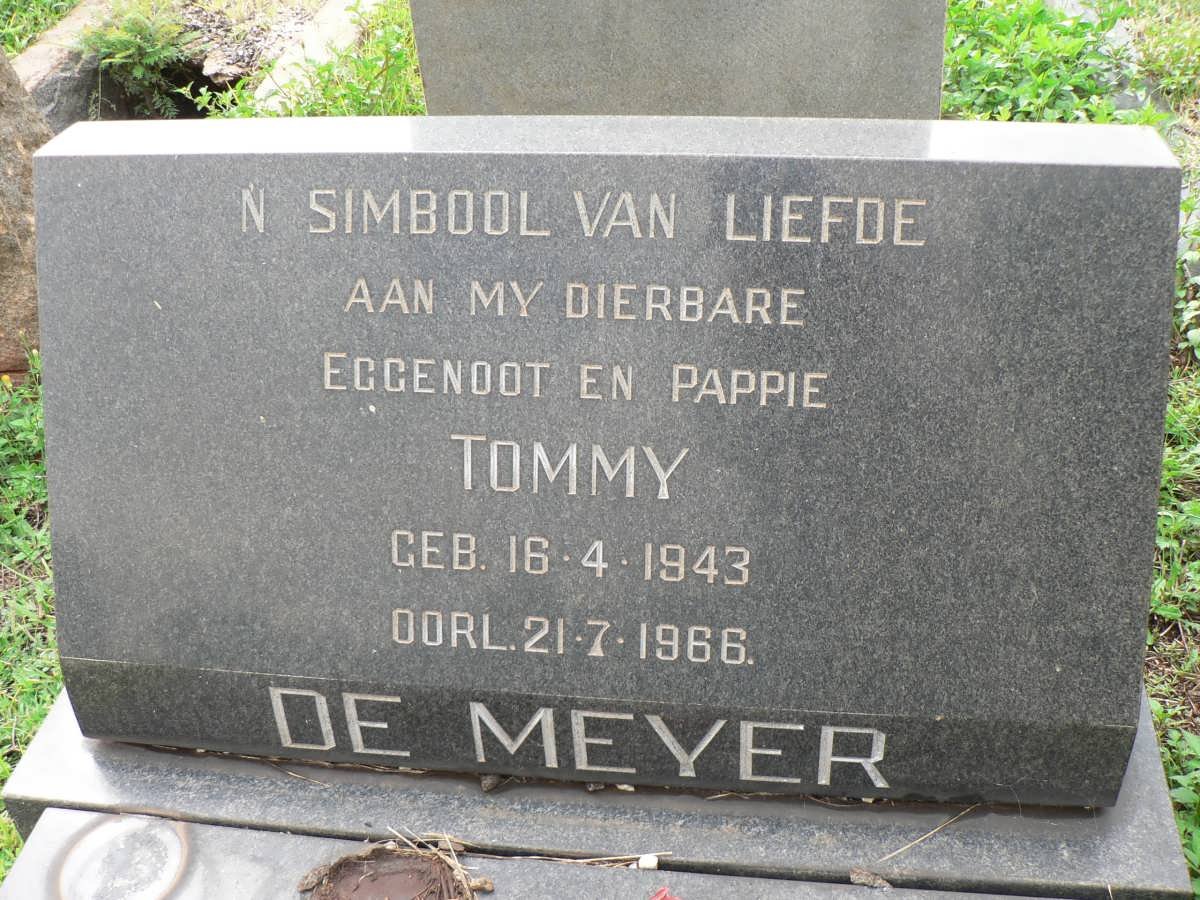MEYER Tommy, de 1943-1966