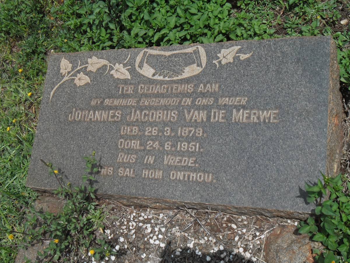 MERWE Johannes Jacobus, van de 1879-1951