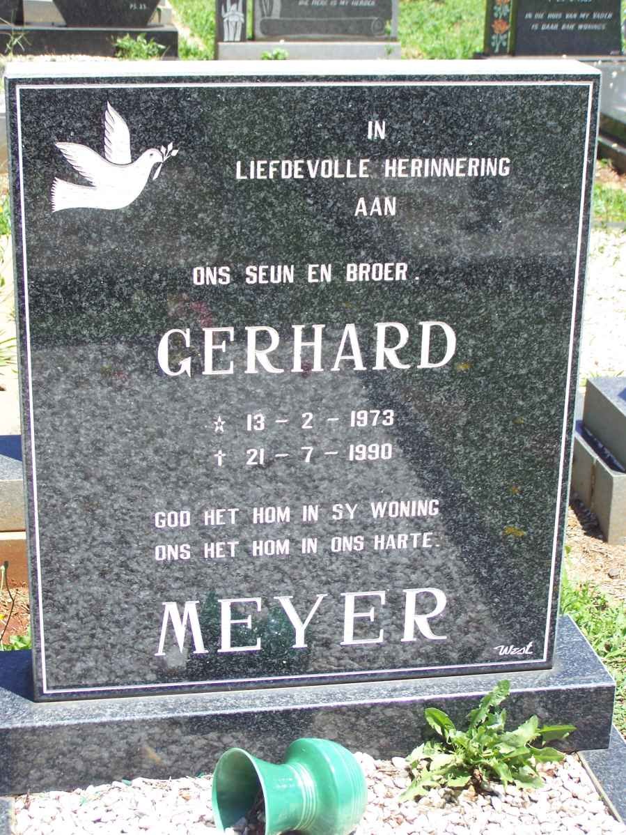 MEYER Gerhard 1973-1990
